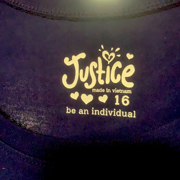JUSTICE (**) RED~WHITE~BLUE TOP• GIRLS - Picture 2 of 4